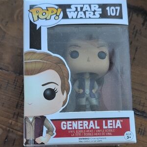 Funko Pop Star Wars General Leia Figure - Brown and Black